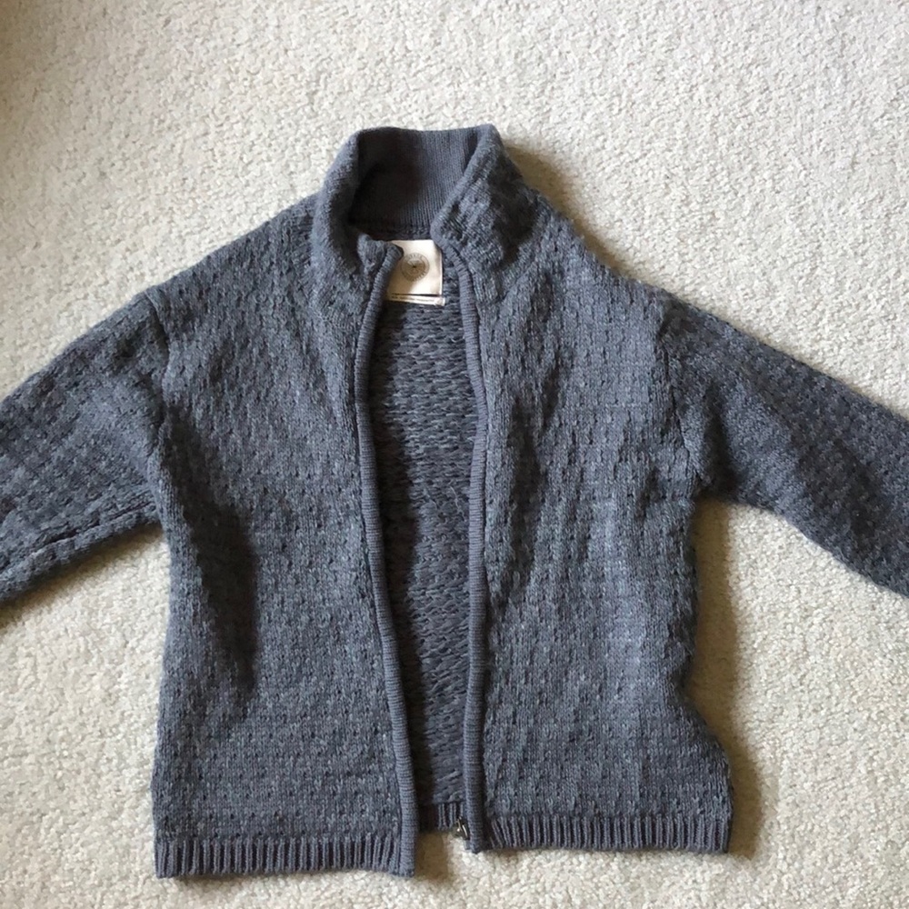 Grey knit jacket